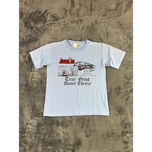 VTG Annie‎ True Grist Dinner Theatre T-Shirt Youth L Michigan Single Stitch 80s